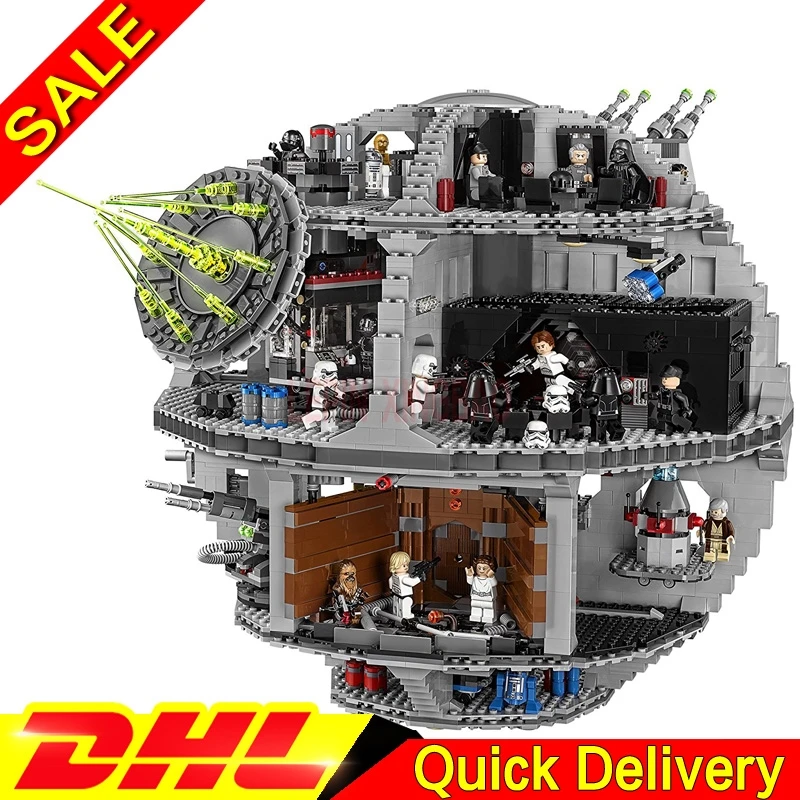 

LP 05063 4016pcs Genuine Star Wars Force Waken UCS Death Star Educational Building Blocks Bricks LPings Toys Clone 75159