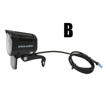 

High Quality Electric Bicycle LED Headlight Practical EBike Light 6V-52V For Bafang Mid Drive Motor Front Light Flashlight