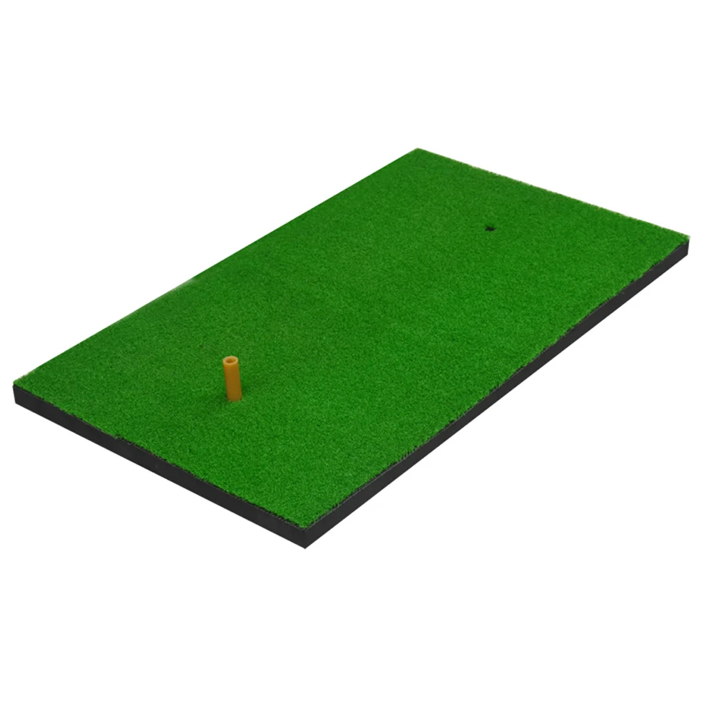 Коврик для гольфа, коврик для ударов, Тренировочный Коврик для гольфа, резиновый зеленый Поролоновый коврик, нейлоновая трава, тройник, искусственный газон, тренировочный для улицы