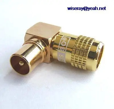  DHL/EMS 50pcs Gilt Right Angle RCA Male plug Jack for Speaker Cables CCTV TV Audio Video-A7 - 4.00019E+12