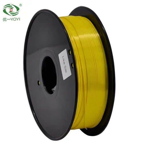 Silk yellow Дешевый и высококачественный Блестящий 3D принтер материал PLA шелк biosilk как полимерная композитная нить - Цвет: Silk yellow