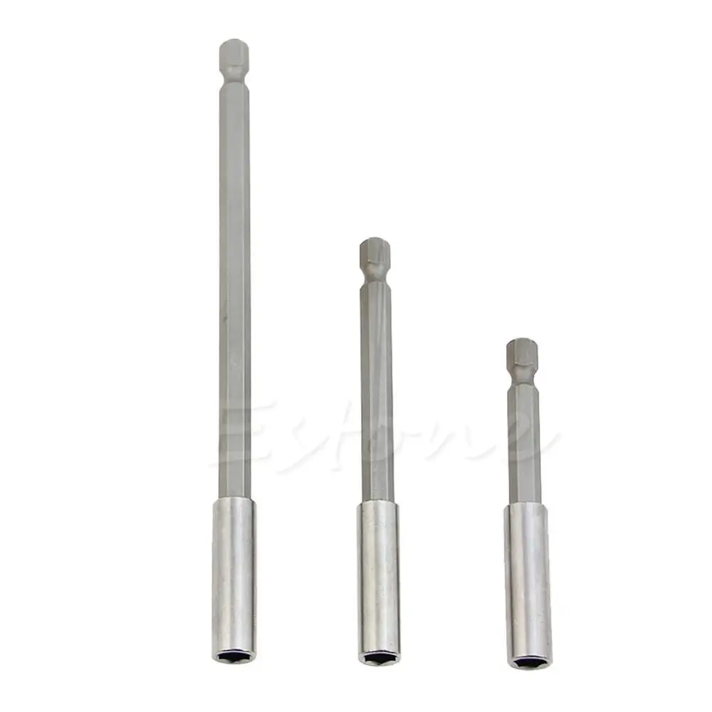 

1/4 Hex Quick Release Magnetic Screwdriver Extension Bit Holder Set 75/100/150mm