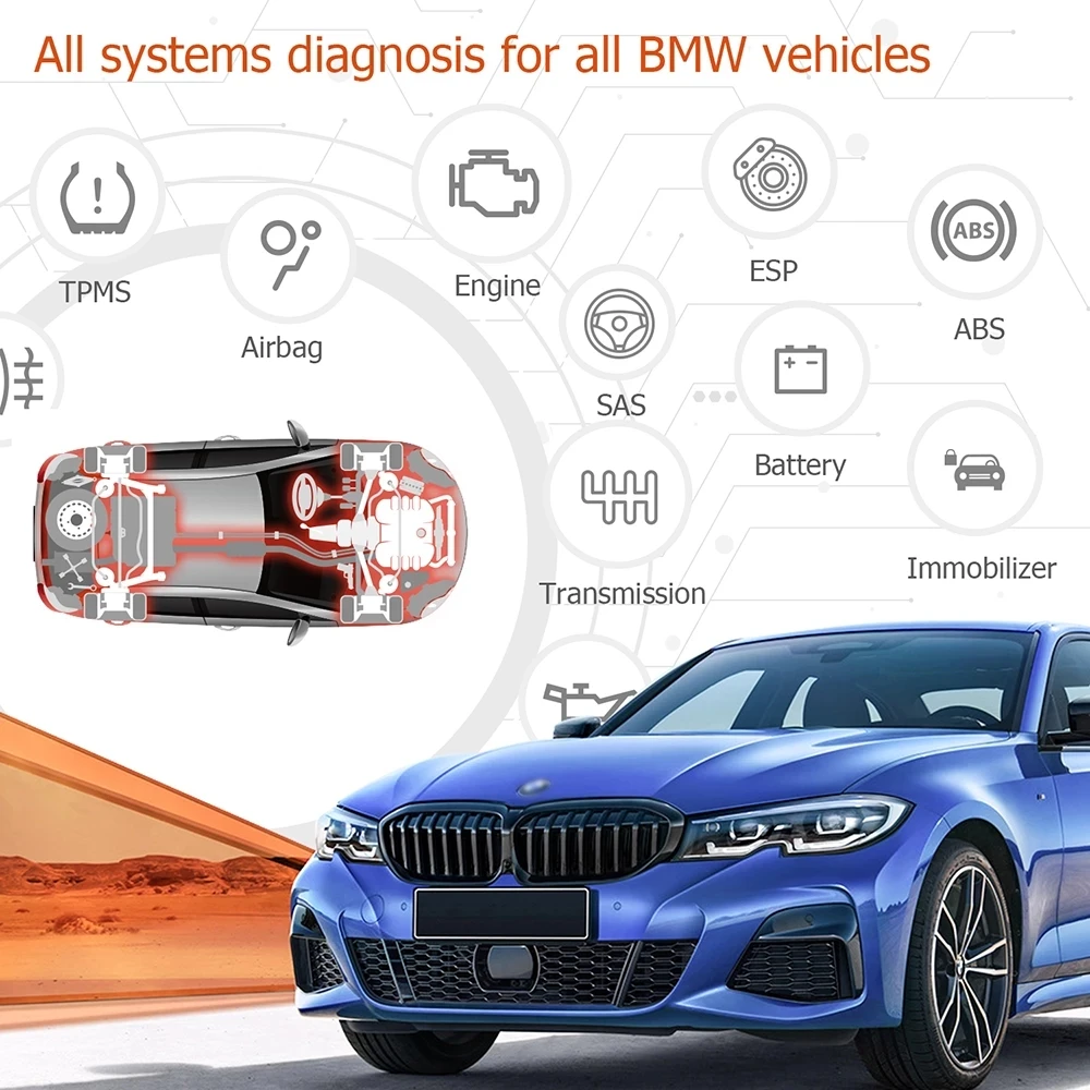 automotive diagnostic scanner ANCEL BM700 OBD2 Automotive Scanner Full System Code Reader For BMW Mini ABS SRS Diagnostic Tool CBS Reset Code Reader Scanner