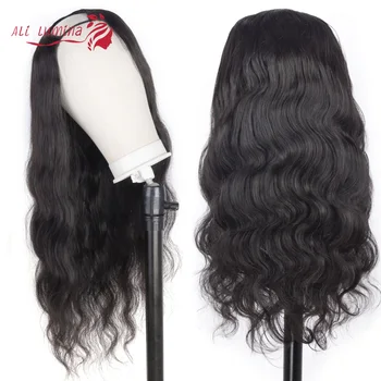 

U Part Wig Human Hair 150 Density Glueless Human Hair Wigs 10A Brazilian Remy Hair Body Wave Can Be Permed & Dye