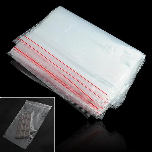 WITUSE 15x20 см прозрачный мешок на молнии закрываемые упаковочные мешки для хранения