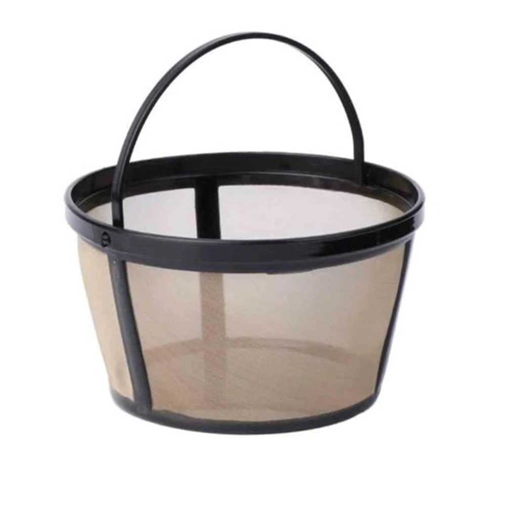 

1pc Cup Coffee Filter Basket-style Reusable Permanent Metal Mesh Tool Kitchen