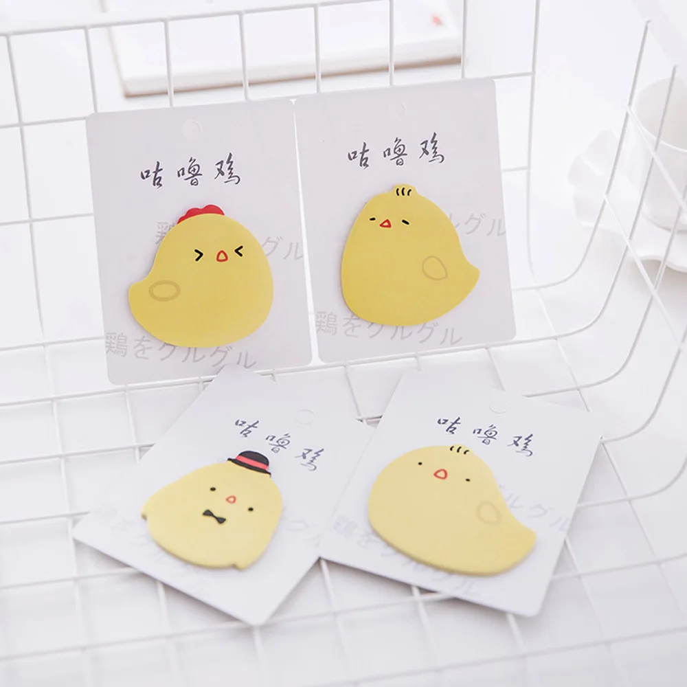 Kawaii желтый курица самоклеящийся Набор стикеров для заметок Канцтовары план сообщения этикетка наклейка школьные офисные принадлежности