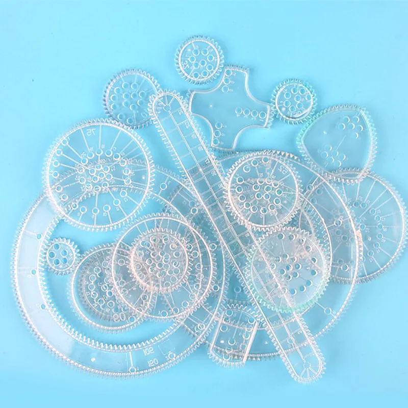 Spirograph игрушки для рисования набор 22 шт. Блокировка шестерни s игрушка, обучающая рисованию аксессуары шестерни колеса детские игрушки подарки