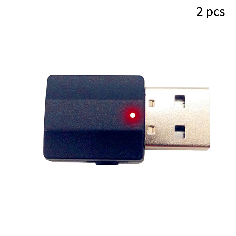 2pcs Wireless USB Switch Button 3.5mm Jack Music Transmitter Bluetooth Audio Receiver Mini Car Accessories Home 2 In 1 Stereo