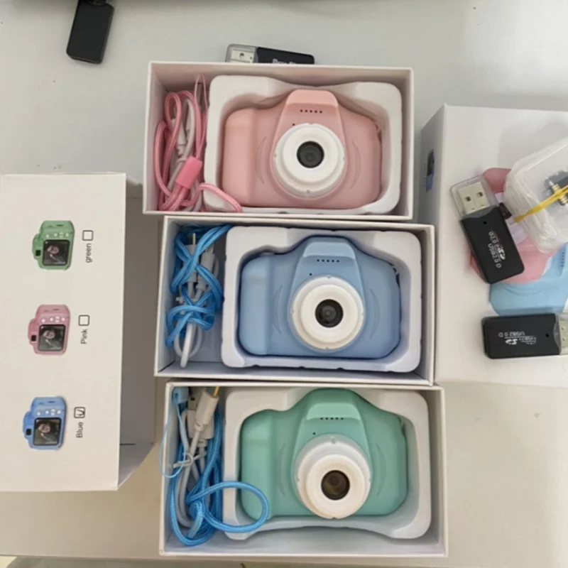 Cámara de vídeo de proyección 1080P para niños, juguete educativo para regalo de bebé, Mini cámara Digital con pantalla de 2 pulgadas