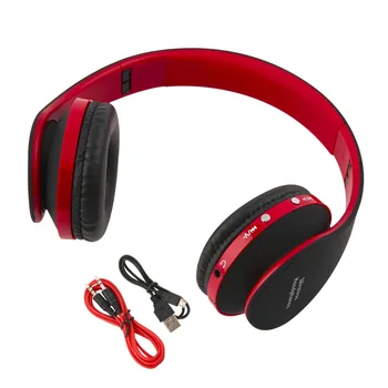 

newest Foldable Wireless Bluetooth Headset Stereo Over Ear Headphone Earphone hot sale