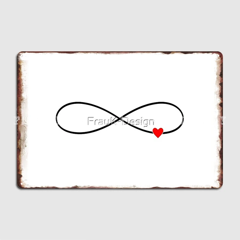 

Знак знак бесконечности сердце любовь лемнискат подарок металлический знак клубный кинотеатр пользовательский Настенный декор жестяной знак плакат