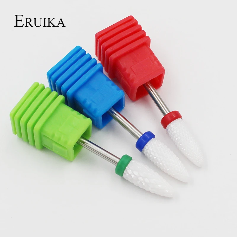  ERUIKA 3 Type Ceramic Nail Drill Bit 3/32