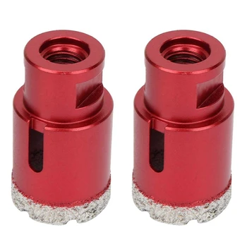 

Dry Vacuum Brazed Diamond Drill Bit Granite, Marble Hole Opener M14 Thread Drill Bit Tile Crown 35mm-2Pc
