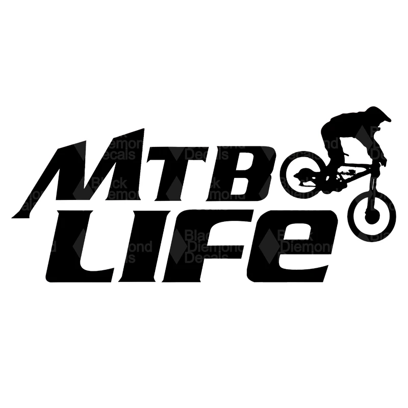 

17*7.8cm MTB Life Mountain Bike Downhill Car Decor Funny Car Window Bumper Novelty JDM Drift Vinyl Decal Sticker