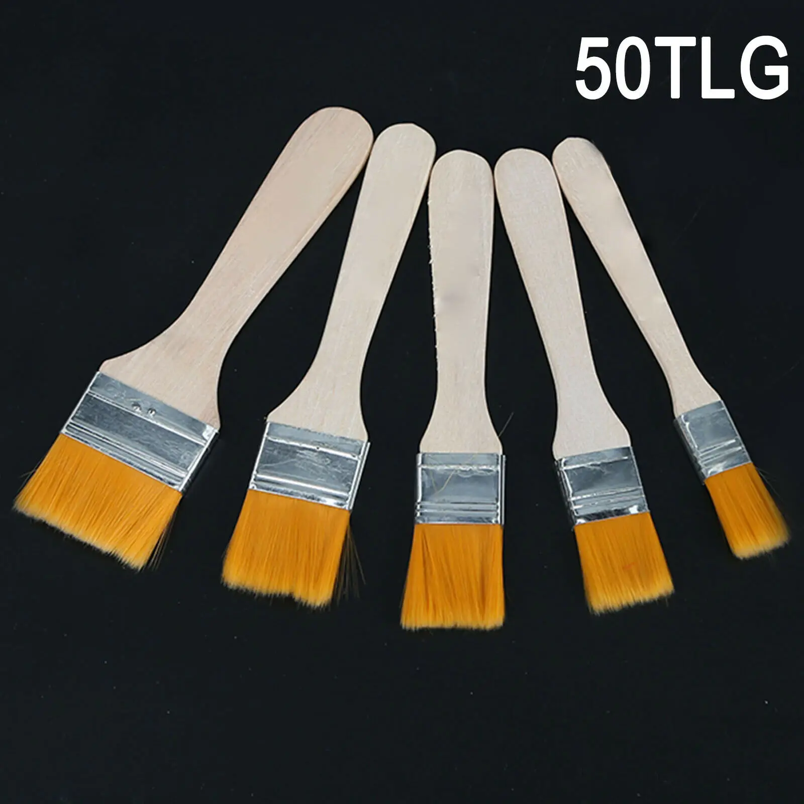 Malerpinsel Set 50tlg Flachpinsel Farbpinsel Lackpinsel Eckenpinsel Satz 12-55mm 