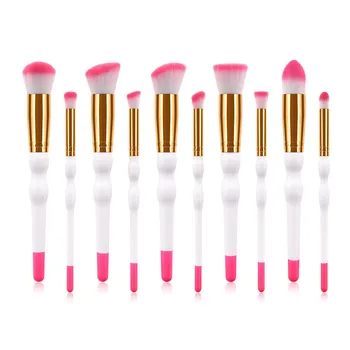 

10pcs/Set Luxury Make Up Brushes Classic Foundation Powder Blush Brushes Eye Brush Set Pro Beauty Facial Make Up Tools