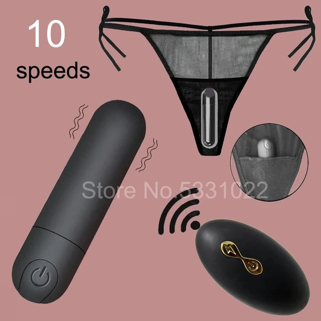Vibrating Panties 10 Function Wireless Remote Control Rechargeable Bullet Vibrator Strap on Underwear Vibrator for Women Sex Toy Vibrating Panties 10 Function Wireless Remote Control Rechargeable Bullet Vibrator Strap on Underwear Vibrator for Women