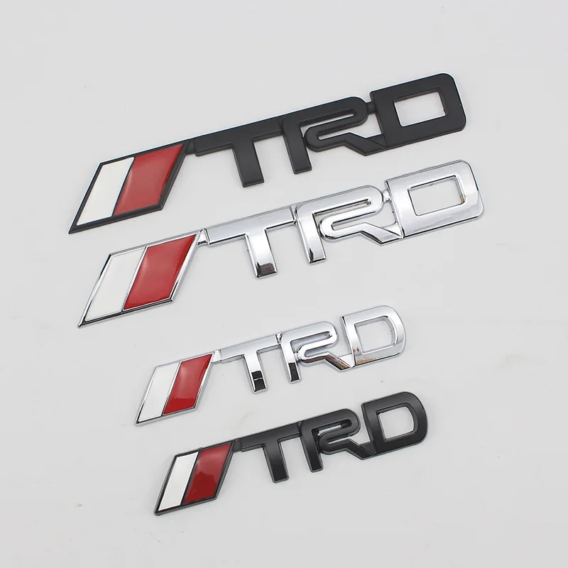 TRD металлическая маркировка Автомобильный Замок логотип 3D стикеры с автомобильными логотипами автомобильный Корпус Маленькая паста металлическая маркировка