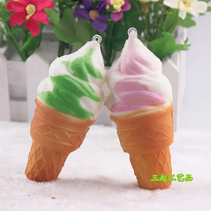 10 Cm Model Memory Foam Small Torch Ice Cream Pu Cake Model Cabinet Home Decoration Show Mobile Phone Pendant