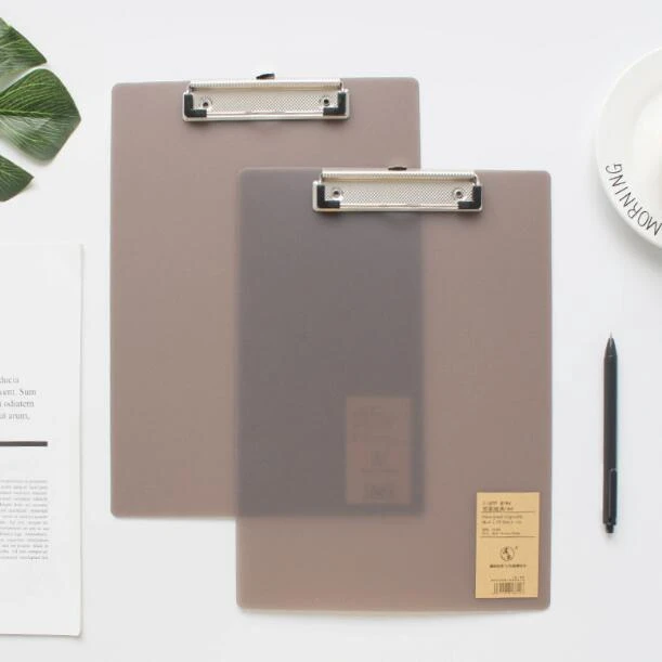 

A4 A5 A6 Paper Clip File PP Writing Board Metal Clip Document Ticket Bill Menu Clipboard Grey Student Stationery Office Supply