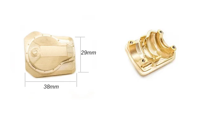 Brass Front Axle Cover+Rear Axle Cover  for Traxxas TRX-4