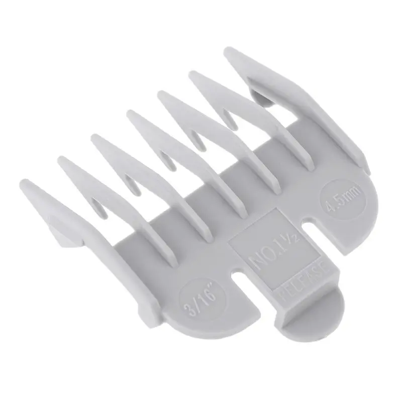 Grey 4.5mm Красочные руководство размеров гребень несколько размеров металлический Limited расчески машинка для стрижки волос инструмент - Цвет: Grey 4.5mm