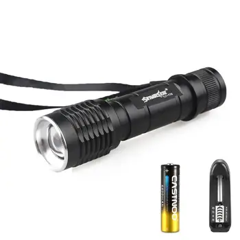 

Zoomable T6 LED 5 Modes 1500Lumen Tactical Rechargeable Flashlight Torch