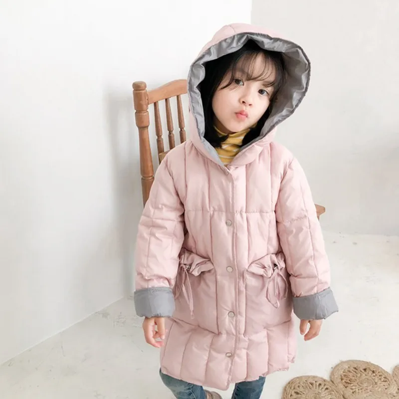 CROAL CHERIE/Утепленные зимние комбинезоны для девочек; теплые длинные стильные зимние парки; детская зимняя куртка для девочек; детская одежда