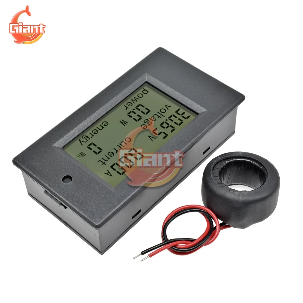 LCD 전원 공급 패널 디지털 전압계 전류계 전력계, kWh 와트 에너지 멀티미터, 20A, 50A, 100A, 80-260V, 6.5-100V, 50A 션트