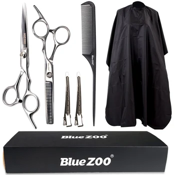

1Set Professional Salon Barber Hairdressing Scissors Kit with Comb Hair Clipper Thinning Cutting Hair Styling Tool