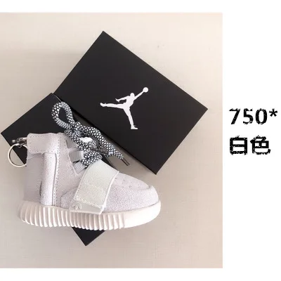 a shoe DIY Jordan 1 Ретро OG 3D кроссовки большой кожаный брелок для обуви сумка Подвеска Пара Кукла аксессуар - Цвет: a shoe