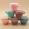 Foldable Silicone Snack Cup Storage Box Bottle Toddler Snack Catcher Collapsible Baby Cup No Spill Solid Food Soft Container Lid 6