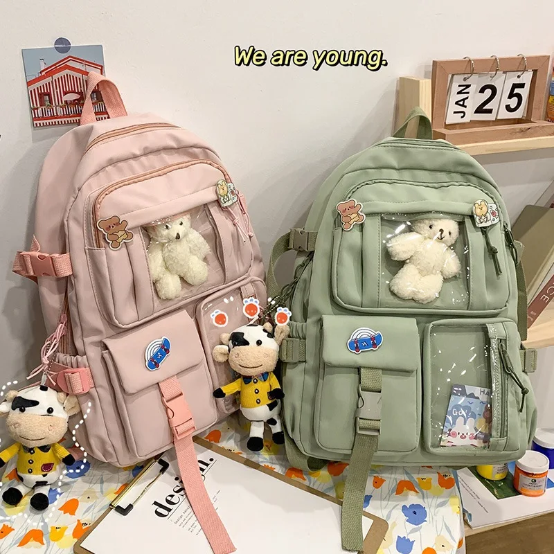 

Новинка 2021, женские водонепроницаемые Рюкзаки Weysfor карамельных цветов, школьные ранцы, преппи-рюкзак для девочек-подростков, милый дорожный рюкзак