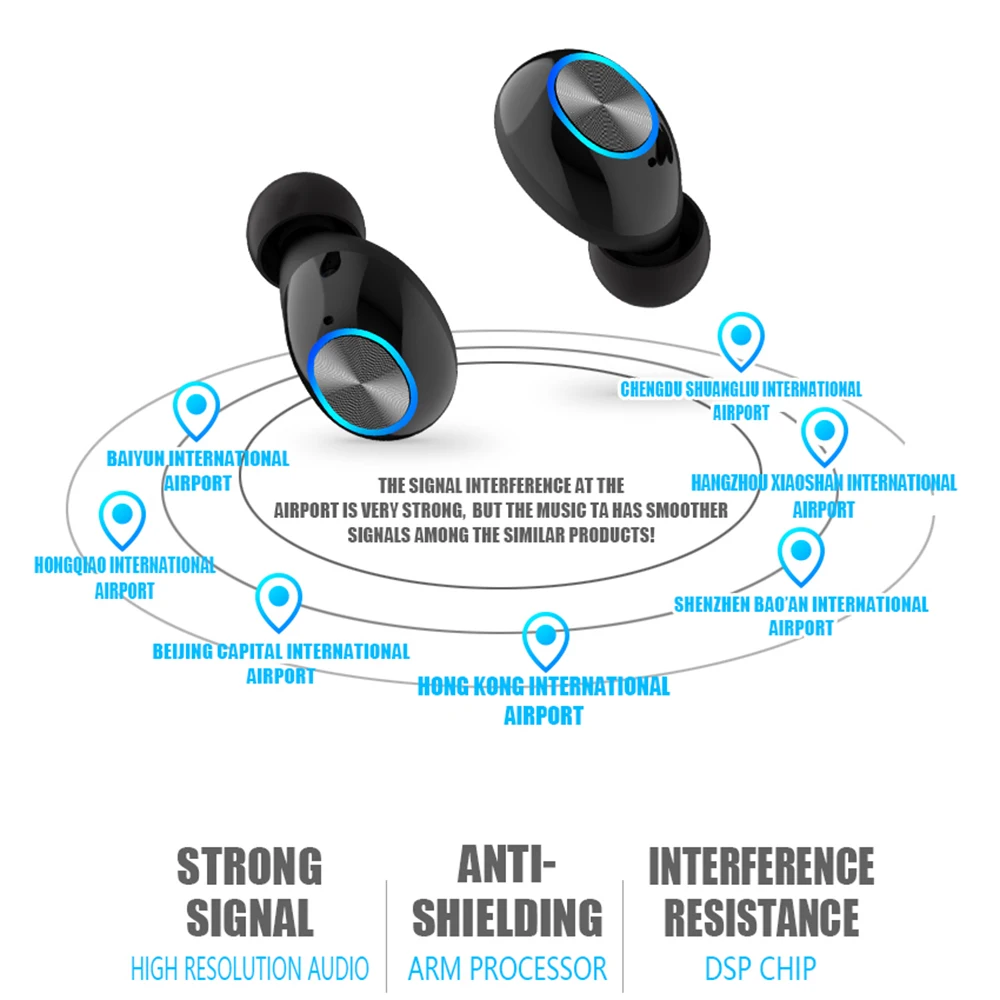 Беспроводная Bluetooth гарнитура наушник APTX глубокие басы 3D стерео музыка наушники