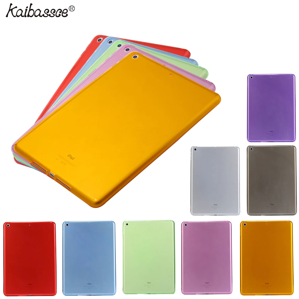 KAIBASSCE чехол для ipad 5 6 Air1 2 Pro 9 7 дюйма мягкий прозрачный из термополиуретана с