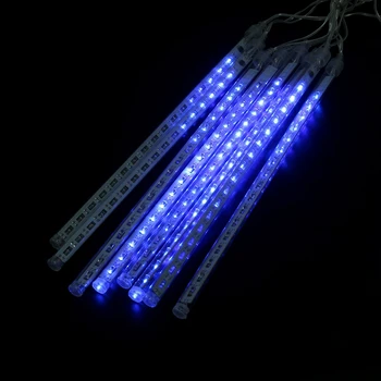 

Newly 8Pcs/Set 30cm Meteor Rain Tube Lights 144 LED Bright Falling String Lamps Decoration TE889