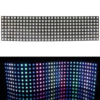 

8x32cm SK6812 Digitale Flexible LED Matrix Panel Eingebaute WS2812B IC 256 Pixel Einzeln ansteuerbare LED-Licht mit Full Dream