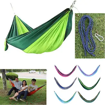 

Nylon Parachute Hammock Portable Single Hammock Parachute Fabric Travel Sleep