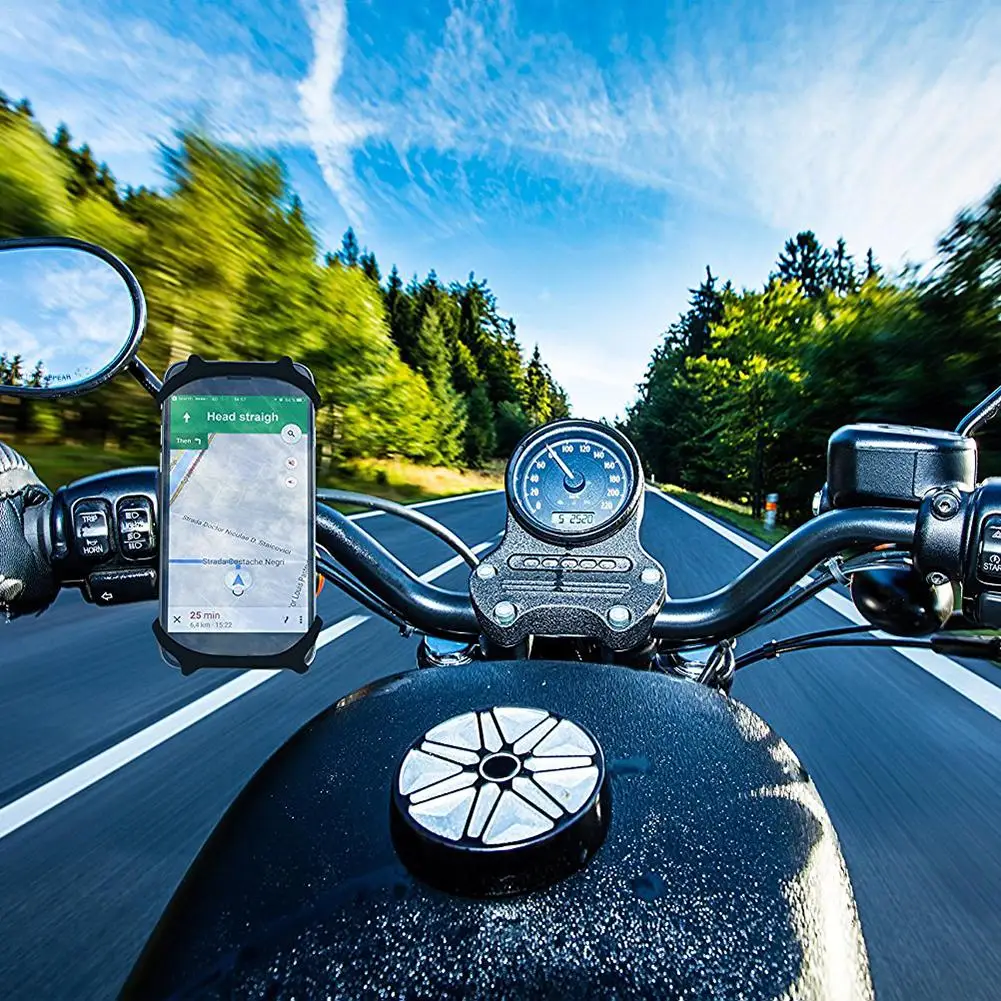 Outdoor Mountain Bike Navigation Bracket Bicycle Durable Non-Slip Silicone Mobile Phone Stand Premium Bike Phone Mount Mobilepho