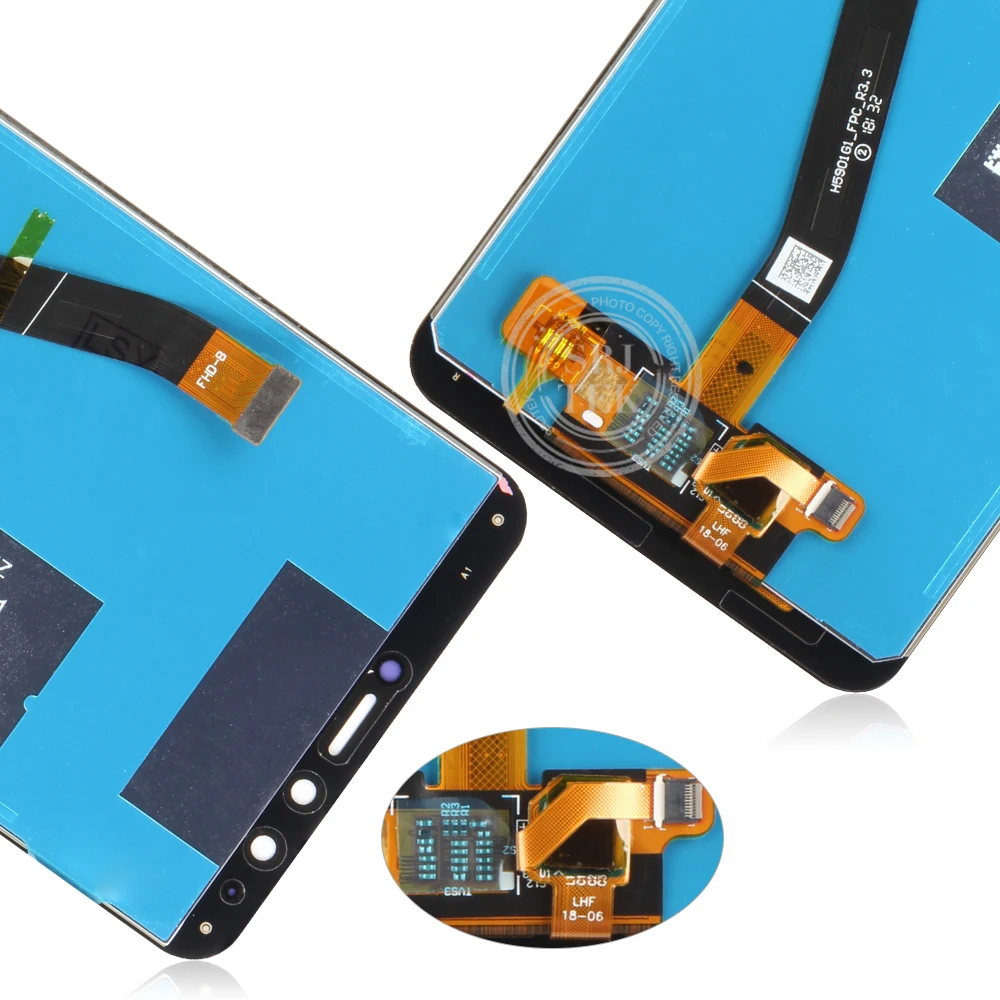 Жк панель Srjtek для Huawei Y9 2018 сенсорный экран дигитайзер в сборе рамка FLA L22 LX2 LX1 LX3 LA10