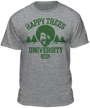 

Bob Ross Happy Trees University Official Licensed Graphic T Shirt Men Women TEE Shirt Popular