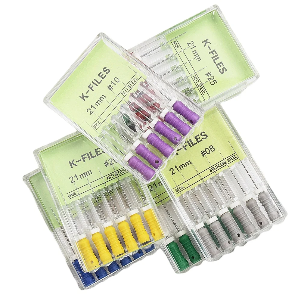 10boxes Endodontic Root Canal Niti K Files (hand Use) Dental Kfile/h