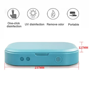 

Household UV Sterilizer Box Ultraviolet Disinfector for Phone Jewelry Sterilizer Safety Hygiene Good Sealing Performance