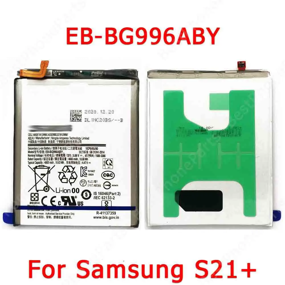 Battery For Samsung Galaxy S21 Plus S21+ G996 4g 5g Battery Ebbg996aby Cellphone Original 4800