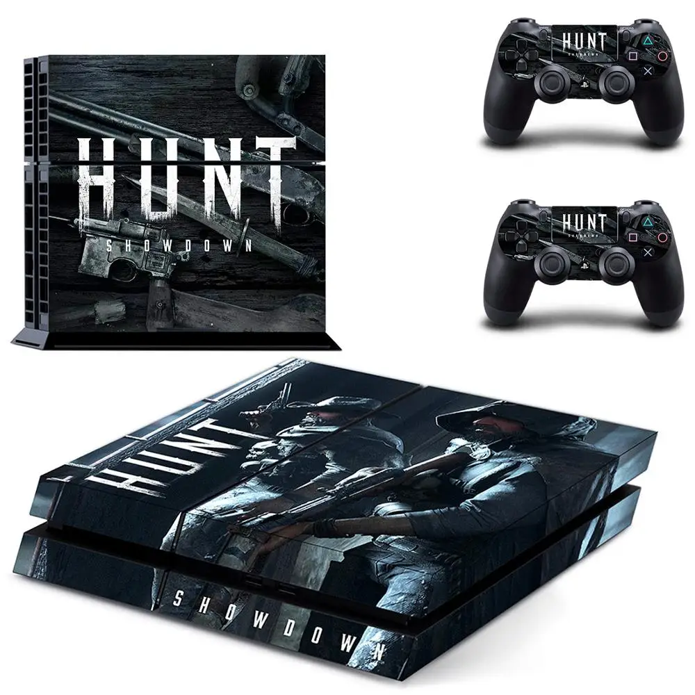 Хант Showdown PS4 стикер s винил PS 4 Кожа Наклейка Play станция 4 наклейки крышка для playstation 4 консоли и 2 контроллера