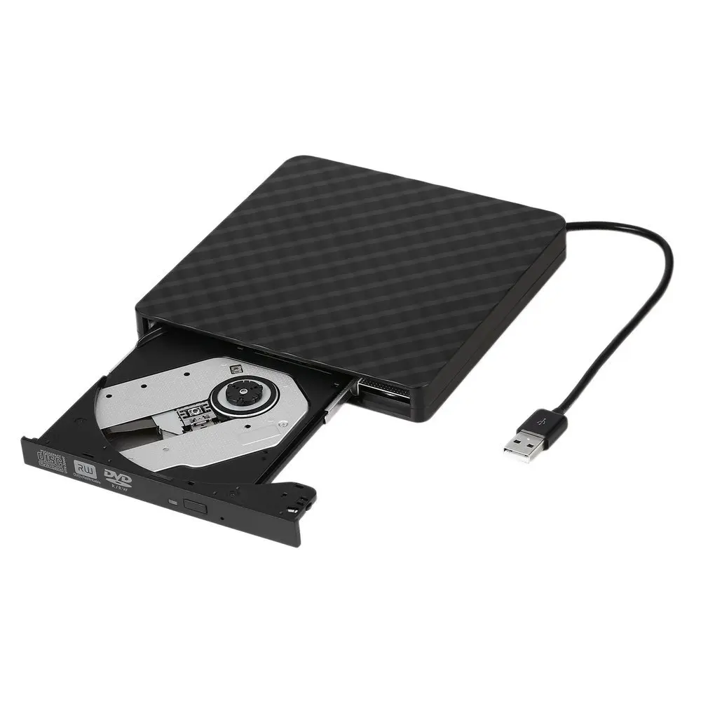 Внешний DVD rom Оптический привод USB 2,0 CD/DVD-rom CD-RW плеер горелка тонкий портативный ридер записывающее устройство для ноутбука