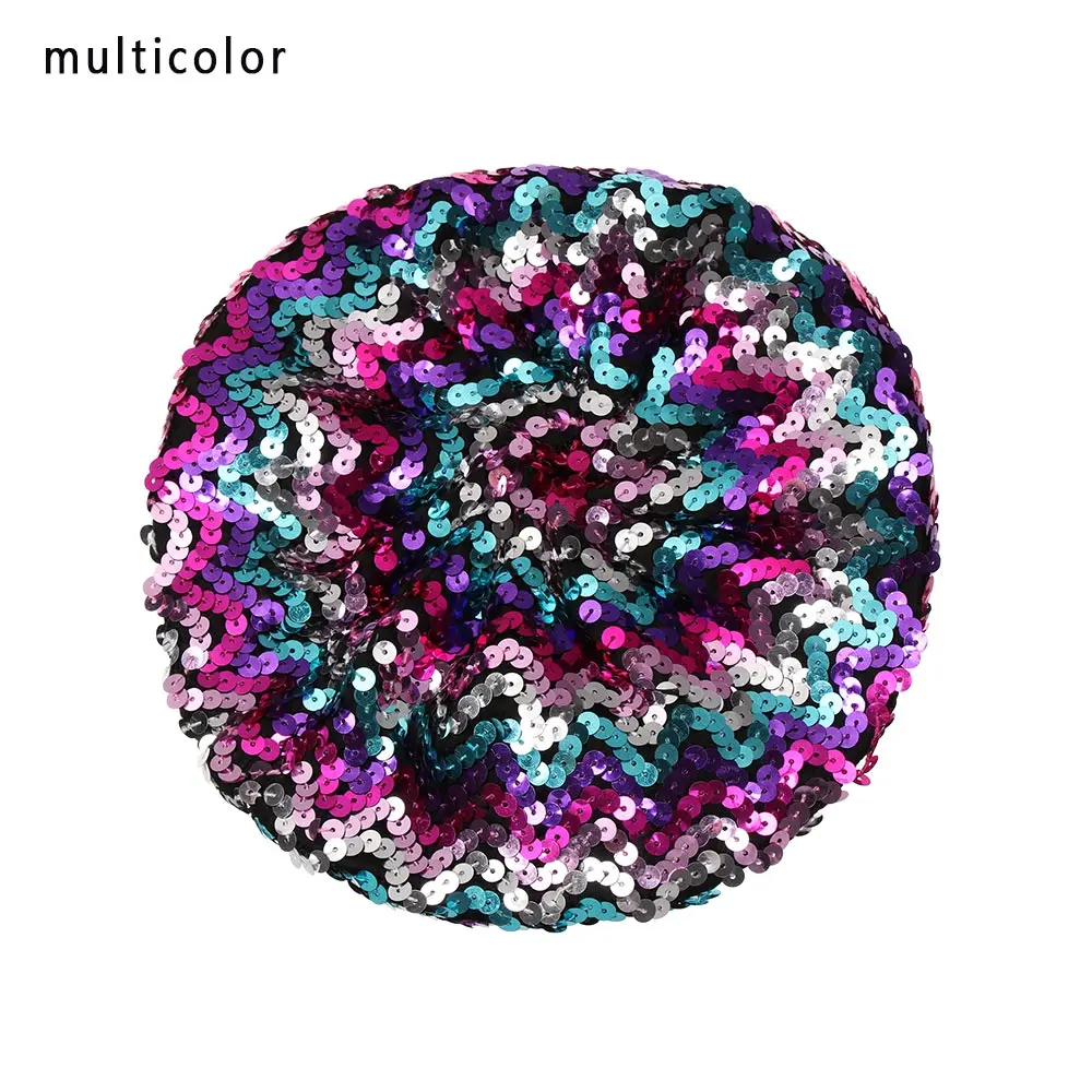 multicolor Модный женский берет с блестками для женщин, танцевальная сценическая Кепка, повседневный изящный стильный берет, кепка s, Очаровательная Ночная Клубная шляпа - Цвет: multicolor