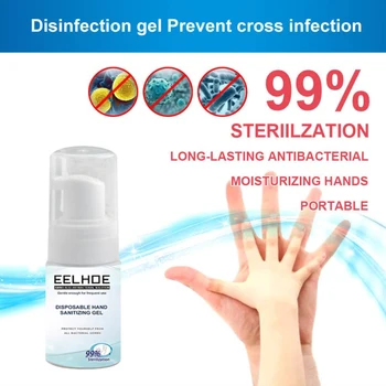 

30/100ml Travel Size Instant Hand Sanitizer Gel Personal Sterilization Hand Soap Skin Care Adult kids Anti Bacterial