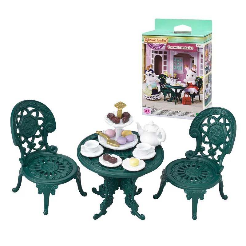 

Sylvanian Families Dollhouse Scenes Accessories Town Series Tea and Treats Set No Figure Girl Gift New in Box 6012